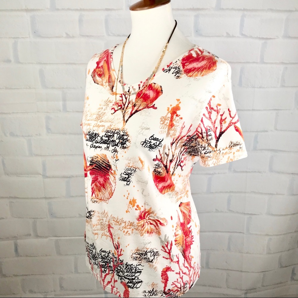 C H I C O’ S : Seashell Patterned Tee Shirt - image 2